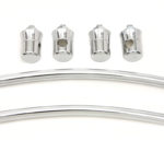 V-Twin Manufacturing Canada - Chrome Front Fender Trim Rail Kit - 50-1532