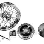 V-Twin Manufacturing Canada - 16  Wheel and Brake Drum Assembly Chrome - 52-1051