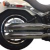 Tab Performance Tip Compatible Slip-on Chrome Exhaust 2018 + HD Softail Breakout