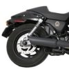 Tab Performance Black Tip Compatible Slip-on Exhaust with Baffle 2014 + HD Street - Image 2