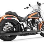 Freedom Racing Dual Exhaust Black Harley Davidson Softail FXST / FLST 1986-2006