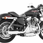 Freedom 3 1/4" Racing Slip-on Exhaust Chrome Harley Davidson Sportster XL 2004-2013