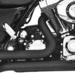 Freedom Tuck & Under Exhaust Header Black Harley Davidson Touring FLH / FLT 1995-2008