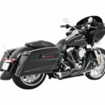 Freedom 2 Into 1 Shorty Exhaust Black Harley Davidson Touring FLH / FLT 2017-2024