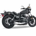 Freedom Outlaw Shorty Slip-On Exhaust Chrome Yamaha  XVS95C Bolt 2014-2020