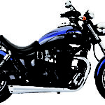 Freedom 4.5" Combat Slip-On Exhaust Chrome Triumph  Speedmaster / America / LT 2013-2017