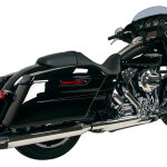 Rush 4.00" BIG LOUIE Mufflers Harley Davidson Select 1995 Up Touring Models