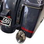 Tab Performance 2017-2025 HD M8 Touring 50 Cal Slip-On Mufflers - Black or Chrome