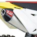 Yoshimura  Exhaust RS-4 Slip-On - Aluminum w/ Carbon Fibre Tip Suzuki RM-Z450 2008-2017