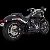 Vance and Hines PCX Exhaust Big Radius 2-into-2 Black Harley Davidson Softail Standard, Heritage Classic, Deluxe & Street Bob 2018-2024 - 47333