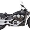Tab Performance 4" Slip-On Short Exhaust Chrome / Black Indian Scout Models - Image 5