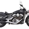 Tab Performance 4" Slip-On Short Exhaust Chrome / Black Indian Scout Models - Image 3