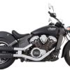 Tab Performance 4" Slip-On Short Exhaust Chrome / Black Indian Scout Models - Image 2