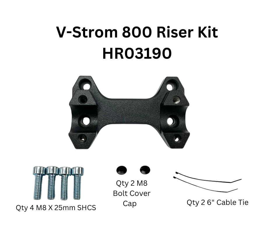 Helibars Suzuki V-Strom 800 Tour Performance Riser Kit 2024-2025 - Image 2